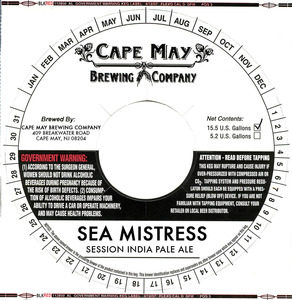 Sea Mistress Session India Pale Ale May 2016