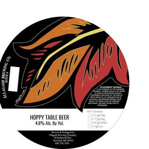 Allagash Brewing Company Hoppy Table Beer May 2016