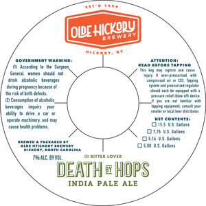 Olde Hickory Brewery Death By Hops May 2016