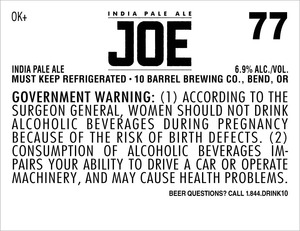 10 Barrel Brewing Co. Joe