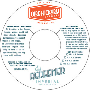Olde Hickory Brewery Redeemer May 2016