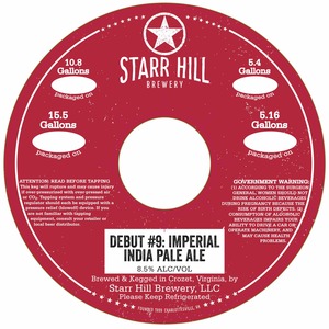 Starr Hill Imperial India Pale Ale May 2016