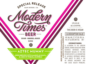 Modern Times Beer Aztec Mummy With Mango And Guava