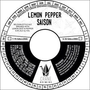 Lemon Pepper Saison May 2016