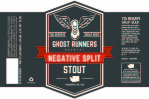 Ghost Runners Brewery Negative Split Stout