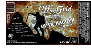 Off The Grid Brewing Co. Peak Bagger May 2016