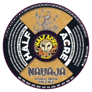 Half Acre Beer Co. Navaja Imp IPA Keg Collar