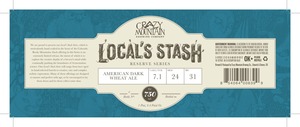 Crazy Mountain Brewing Company Local's Stash: American Dark Wheat Ale