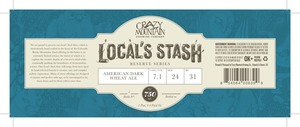 Crazy Mountain Brewing Company Local's Stash: American Dark Wheat Ale