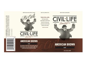 The Civil Life Brewing Co LLC American Brown Ale May 2016