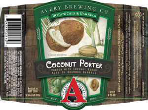 Avery Brewing Co. Coconut Porter May 2016