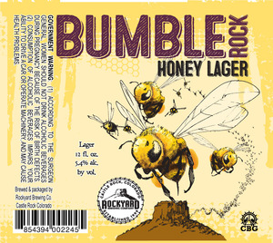 Rockyard Brewing Company Bumble Rock Honey Lager