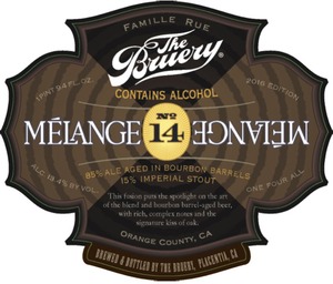 The Bruery Melange No. 14 May 2016