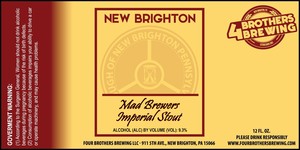 Mad Brewers Imperial Stout May 2016