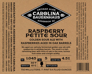 Raspberry Petite Sour Golden Sour Ale With Raspberries