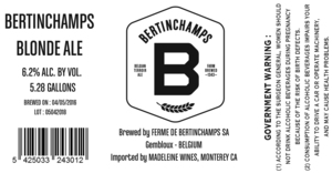 Bertinchamps Blonde May 2016