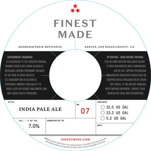 Finest Made India Pale Ale