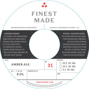 Finest Made Amber Ale