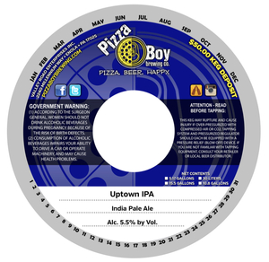 Pizza Boy Brewing Co. Uptown IPA