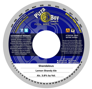 Pizza Boy Brewing Co. Shandalous