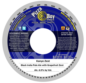 Pizza Boy Brewing Co. Kanye Zest