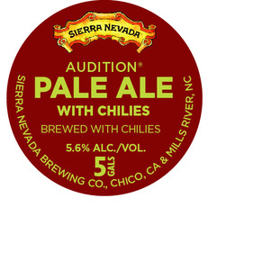 Sierra Nevada Audition Pale Ale With Chilies May 2016