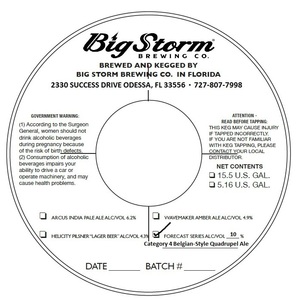 Category 4 Belgian-style Quadrupel Ale May 2016