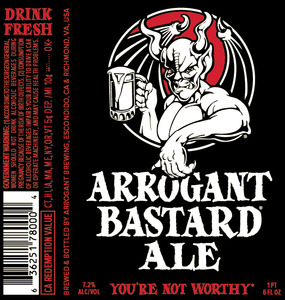 Arrogant Bastard Ale 