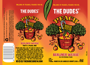 The Dudes' Brewing Company, LLC Juicebox: Peach Berliner Weisse
