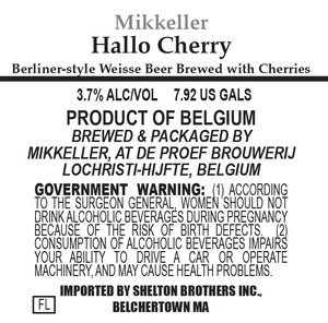 Mikkeller Hallo Cherry May 2016