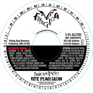 Flying Dog White Peach Saison May 2016