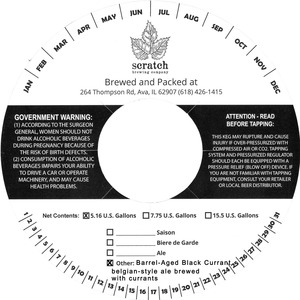 Scratch Brewing Company Barrel-aged Black Currant