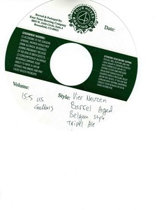 Vier Neuzen Barrel Aged Belgian Style Tripel May 2016