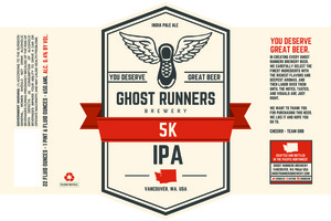 Ghost Runners Brewery 5k IPA