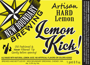 New Boundary Brewing Lemon Kick June 2016