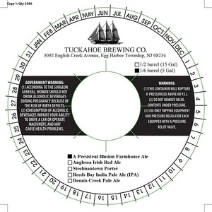 Tuckahoe Brewing Company A Persistent Illusion Farmhouse Ale