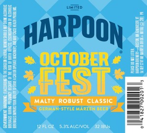 Harpoon Octoberfest June 2016
