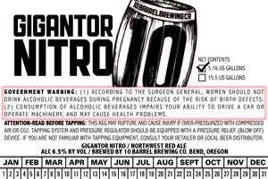 10 Barrel Brewing Co. Gigantor Nitro May 2016