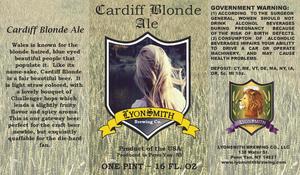 Cardiff Blonde Ale June 2016