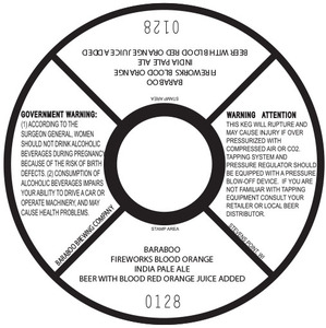 Baraboo Baraboo Fireworks Blood Orange IPA