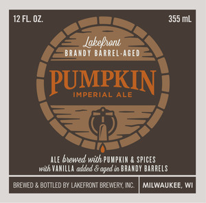 Lakefront Brewery Imperial Pumpkin