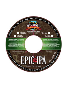 Mammoth Brewing Company Epic IPA