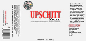 Upschitt Kriek Ale Aged In Oak Barrels With Cherries