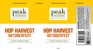 Peak Organic Hop Harvest Oktoberfest June 2016