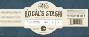 Crazy Mountain Brewing Company Local's Stash: JalapeÑo Honey IPA