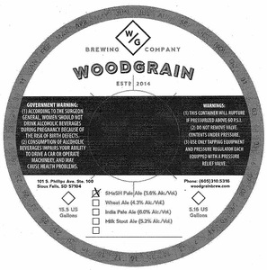 Woodgrain Brewing Company Smash Pale Ale June 2016