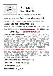 Beavertown Brewery Ltd Spresso