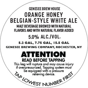 Genesee Orange Honey Belgian-style White Ale
