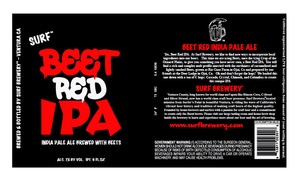 Surf Brewery Beet Red IPA June 2016