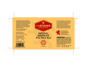 Imperial American Rye Pale Ale June 2016